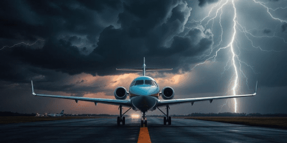 How Air Charters Keep Businesses Running Smootly Navigating Extreme Weather - How Air Charters Keep Businesses Running Smoothly 1 Air Charter Flight in Bad Weather Condition